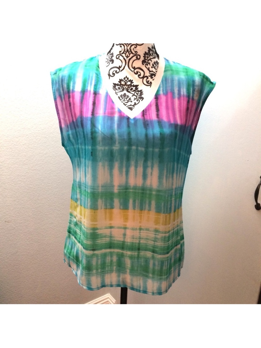 Calvin Klein Multicolor Striped V-Neck Tank